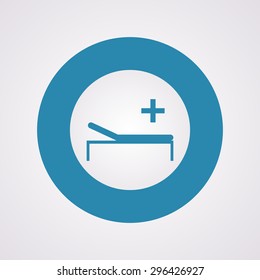 vector illustration of modern b lack icon hospital
