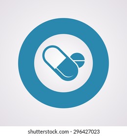 vector illustration of modern b lack icon pills