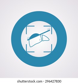 vector illustration of modern b lack icon scanning liver