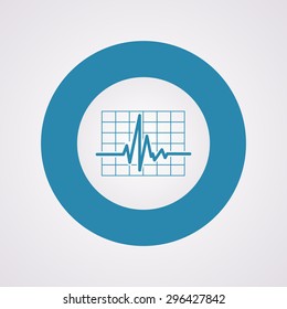 vector illustration of modern b lack icon pulse