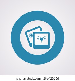 vector illustration of modern b lack icon woman organs