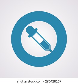 vector illustration of modern b lack icon pipette