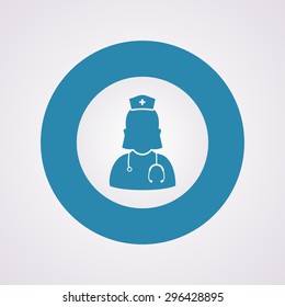 vector illustration of modern b lack icon doctor