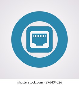 vector illustration of modern b lack icon network