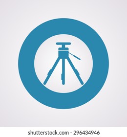 vector illustration of modern b lack icon tripod