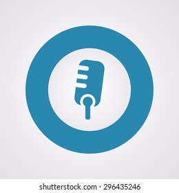 vector illustration of modern b lack icon microphone