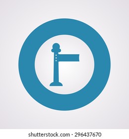 vector illustration of modern b lack icon red carpet