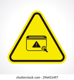 vector illustration of modern b lack icon virus