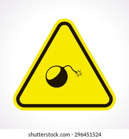 vector illustration of modern b lack icon bomb