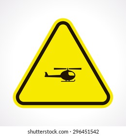 vector illustration of modern b lack icon helicopter