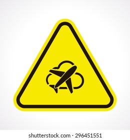 vector illustration of modern b lack icon airplane