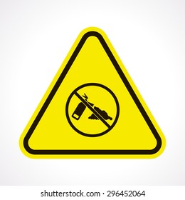 vector illustration of modern b lack icon fire extinguisher