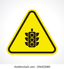 vector illustration of modern b lack icon traffic light