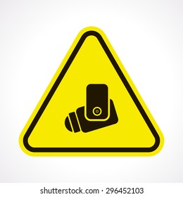 vector illustration of modern b lack icon camera