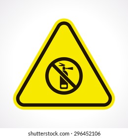 vector illustration of modern b lack icon fire extinguisher