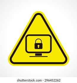 vector illustration of modern b lack icon monitor