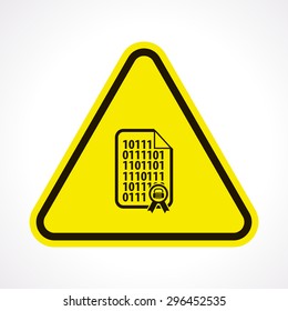 vector illustration of modern b lack icon program code