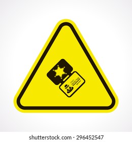 vector illustration of modern b lack icon police