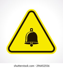 vector illustration of modern b lack icon bell
