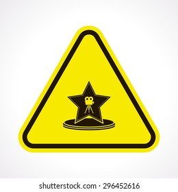 vector illustration of modern b lack icon red carpet