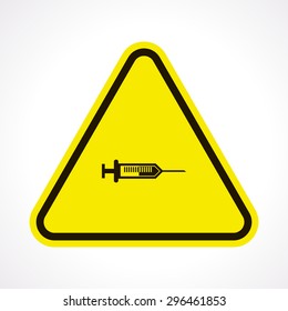 vector illustration of modern b lack icon syringe