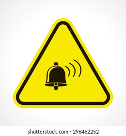 vector illustration of modern b lack icon bell