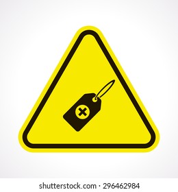 vector illustration of modern b lack icon tag medical