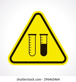 vector illustration of modern b lack icon test-tube