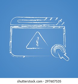 vector illustration of modern b lack icon virus vector illustration of modern b lack icon virus