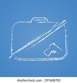 vector illustration of modern b lack icon program code