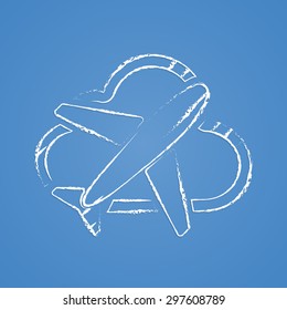 vector illustration of modern b lack icon signaling