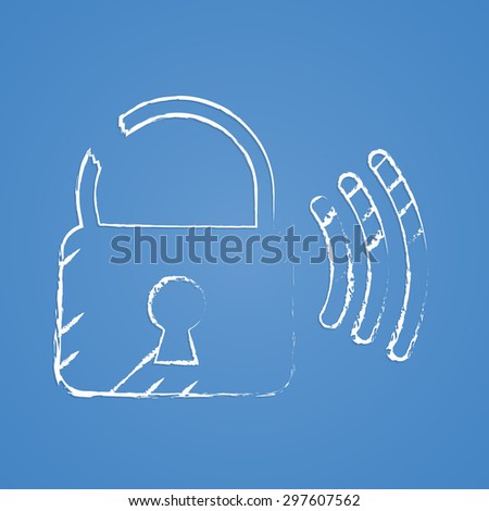 vector illustration of modern b lack icon signaling