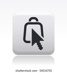 Vector illustration of modern bag icon