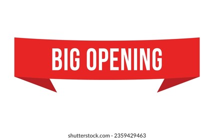 Vector illustration modern big opening banner, Isolated web element.