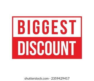 Vektorgrafik moderne größte Discount-Banner, Isolated Web-Element.