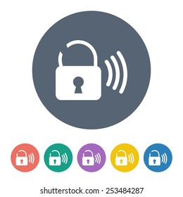 vector illustration of modern black icon signaling