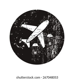 vector illustration of modern black icon medical bag drop