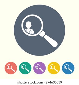 vector illustration of modern black icon doctor
