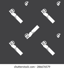 vector illustration of modern black icon lock