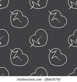 vector illustration of modern black icon pulse