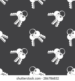 vector illustration of modern black icon key