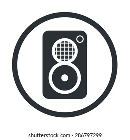 vector illustration of modern black icon subwoofer vector illustration of modern black icon subwoofer