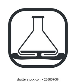 vector illustration of modern black icon test-tube