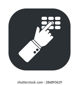 vector illustration of modern black icon signaling