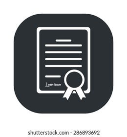 vector illustration of modern black icon guarantee