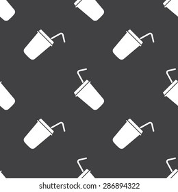 vector illustration of modern black icon coffee