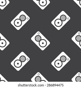 vector illustration of modern black icon subwoofer