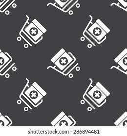 vector illustration of modern black icon medicines