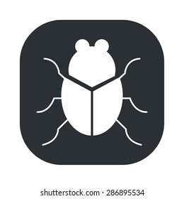 vector illustration of modern black icon virus