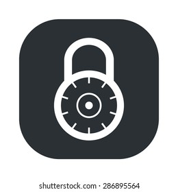 vector illustration of modern black icon lock